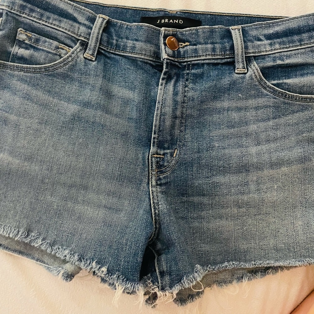 J BRAND Frayed Edge Denim Shorts 🦋 27 - Picture 3 of 8